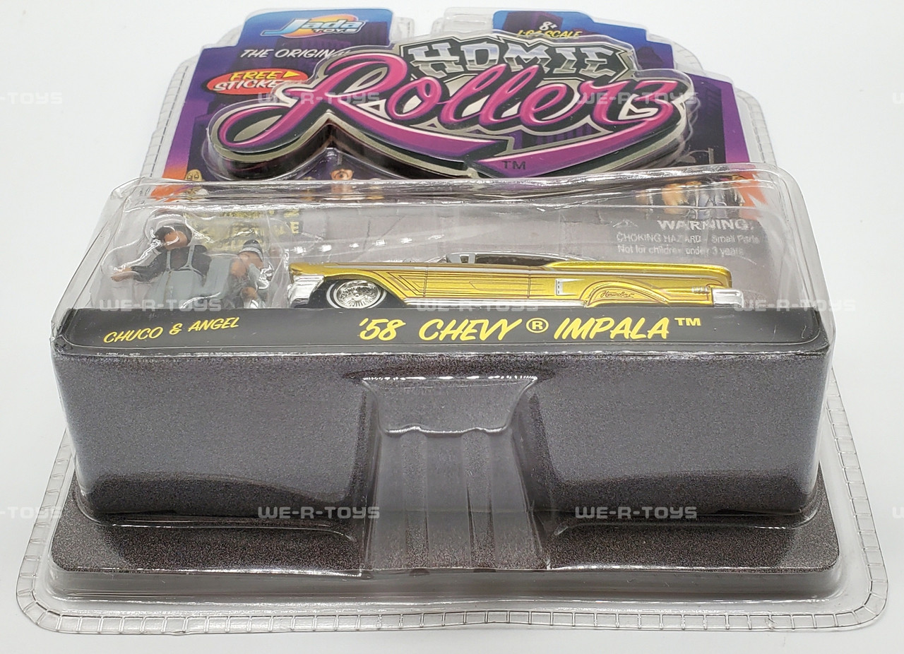 Homie Rollerz '58 Chevy Impala with Chuco & Angel Figures Jada