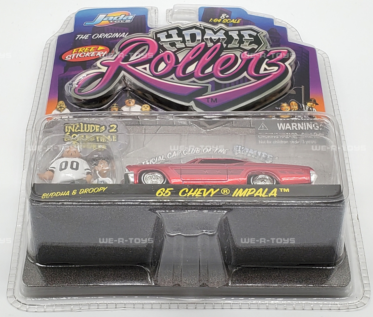 Homie Rollerz '65 Chevy Impala with Buddha & Droopy Figures Jada