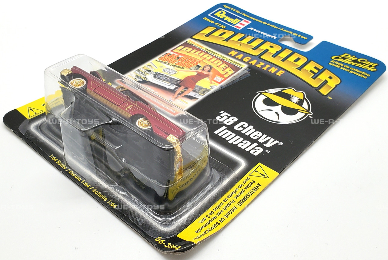 Revell Lowrider Magazine Issue 135 Red '58 Chevy Impala Die-Cast