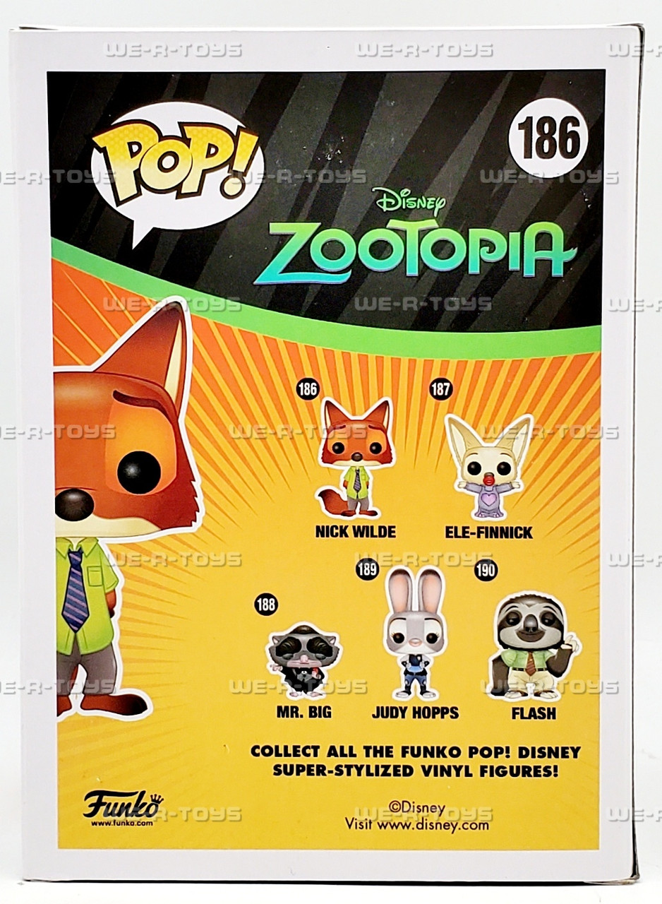 Funko POP Disney Zootopia Nick Wilde 186 Vinyl Figure - We-R-Toys