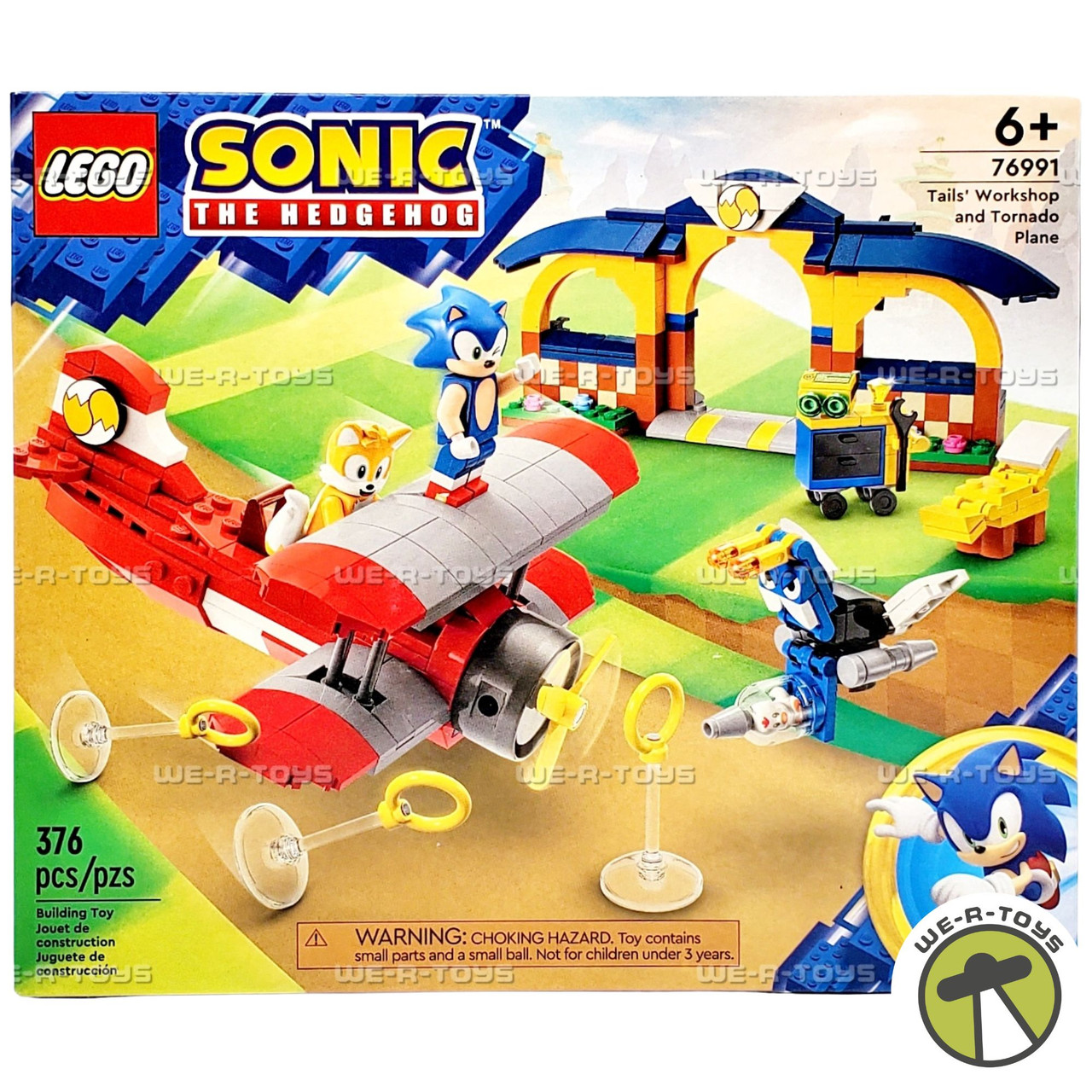 LEGO Sonic The Hedgehog Tails' Workshop and Tornado Plane 376 Pc