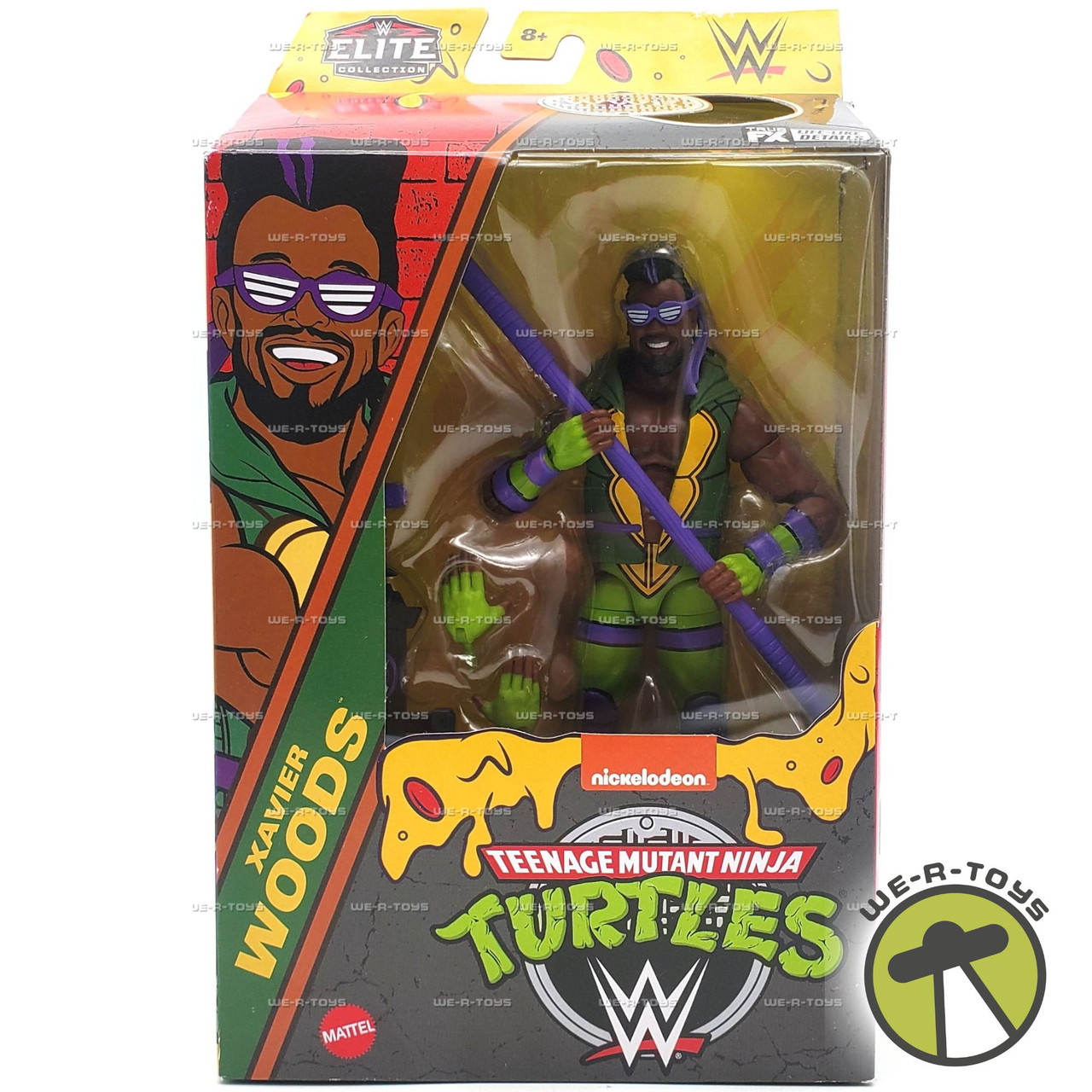 WWE Elite Collection x TMNT Xavier Woods Action Figure 2024 Mattel
