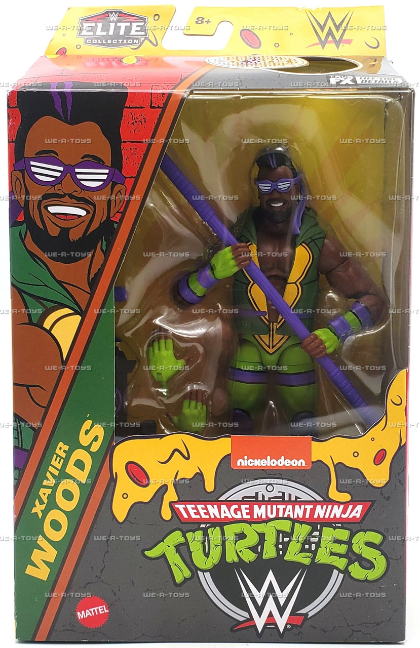 WWE Elite Collection x TMNT Xavier Woods Action Figure 2024 Mattel