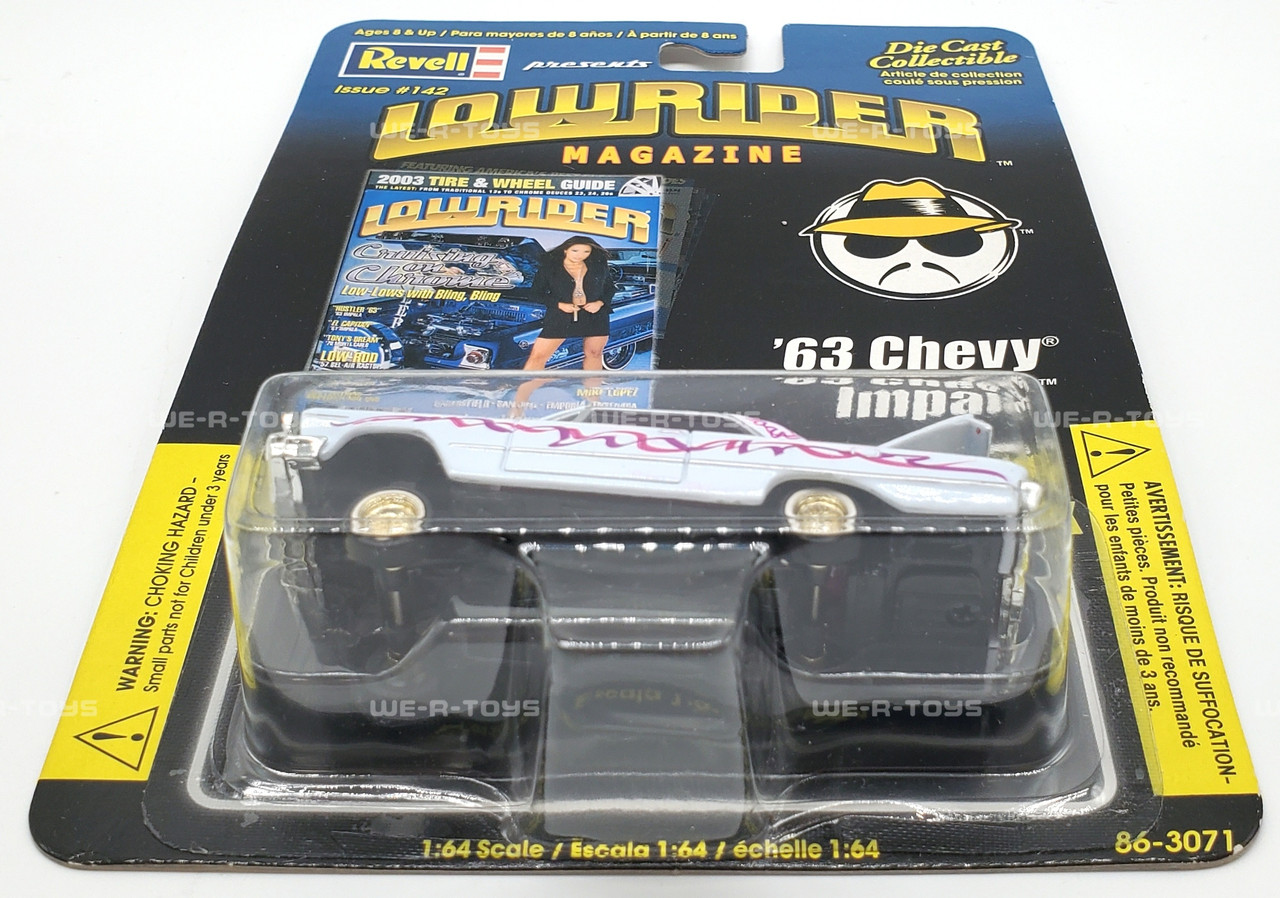 Revell Lowrider Magazine Issue 142 White '63 Chevy Impala Die-Cast