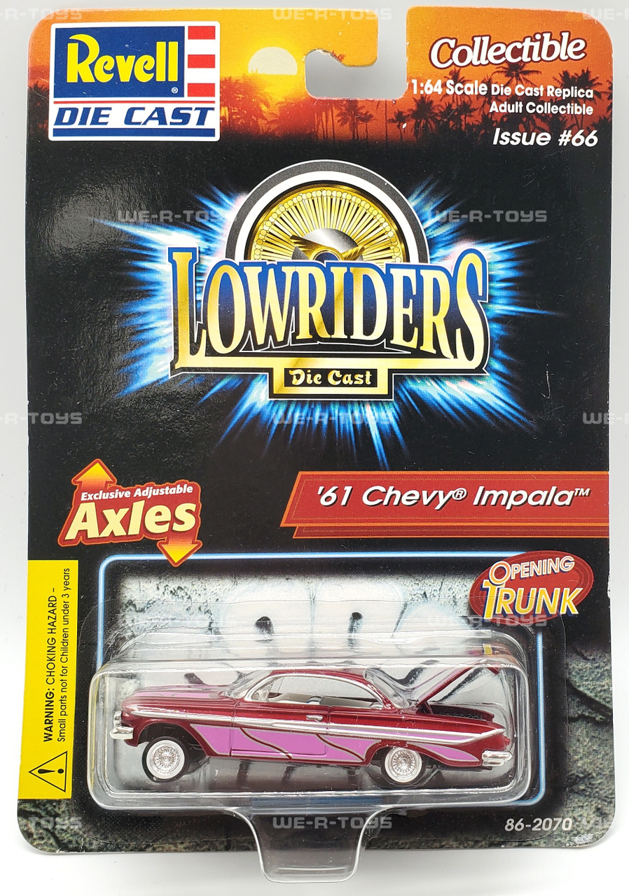 Revell Lowriders Issue 66 Purple '61 Chevy Impala Die-Cast Car NEW