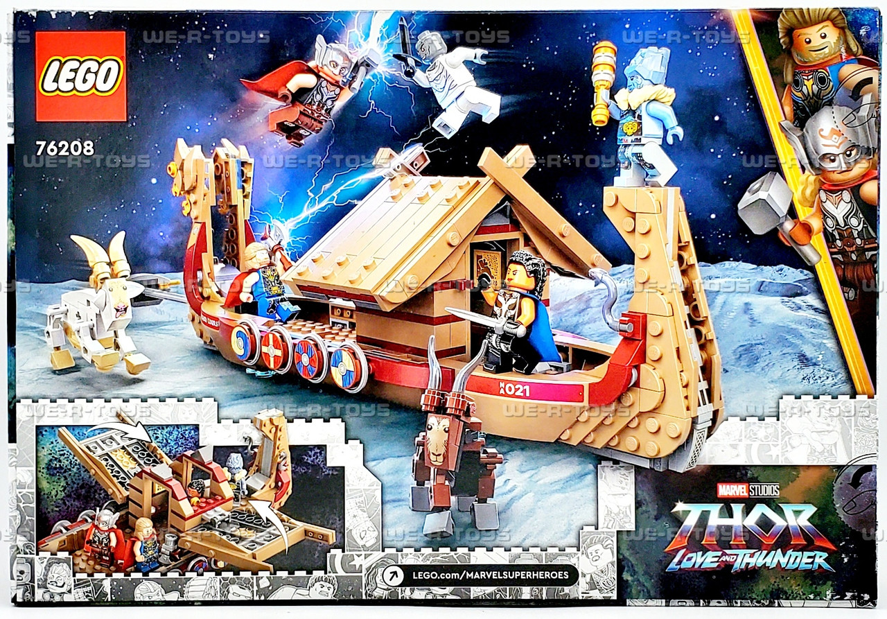 LEGO Marvel Thor Love and Thunder The Goat Boat 564 Piece Building