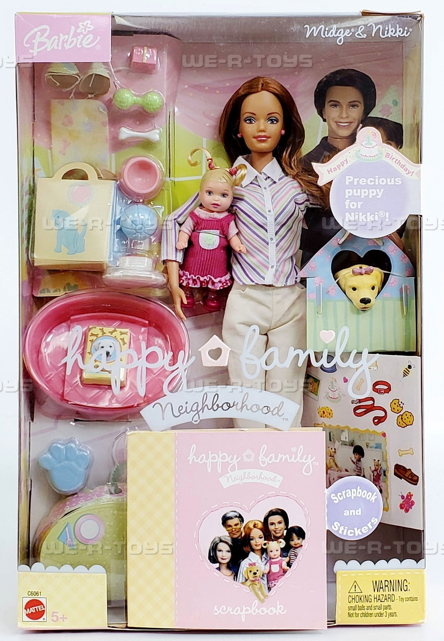 Barbie Happy Family Neighborhood Midge and Nikki Dolls 2003 Mattel Barbie Happy Family Neighborhood Midge and Nikki Dolls 2003 Mattel