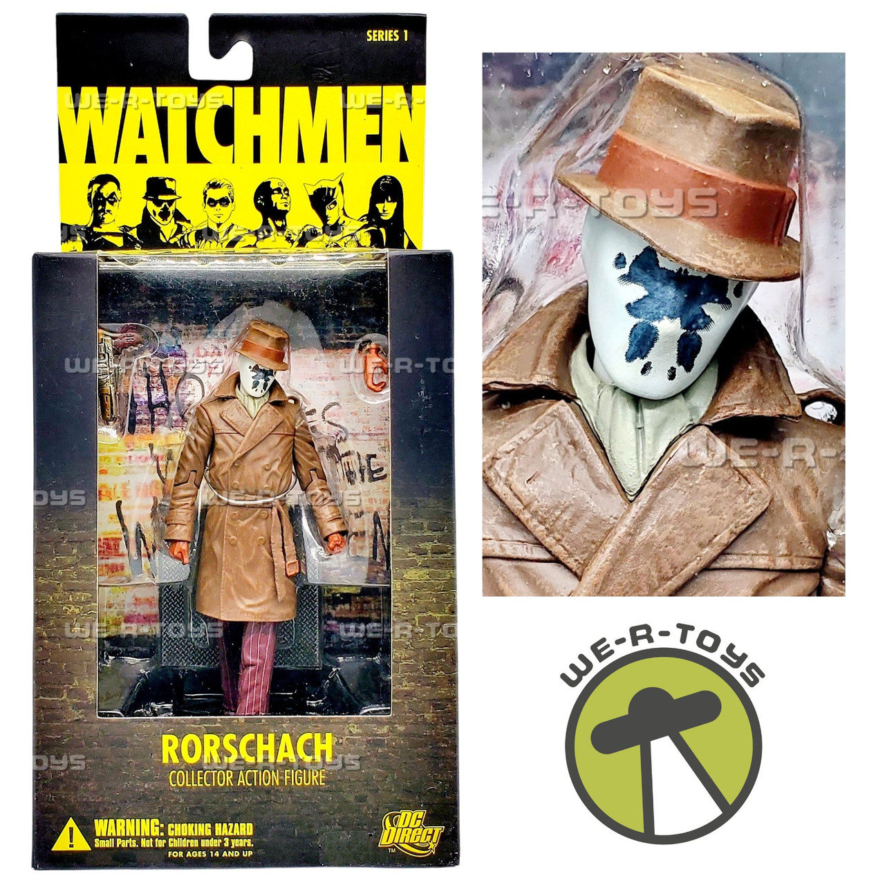 DC Comics Watchmen Rorschach Action Figure DC Direct 27587 - We-R-Toys