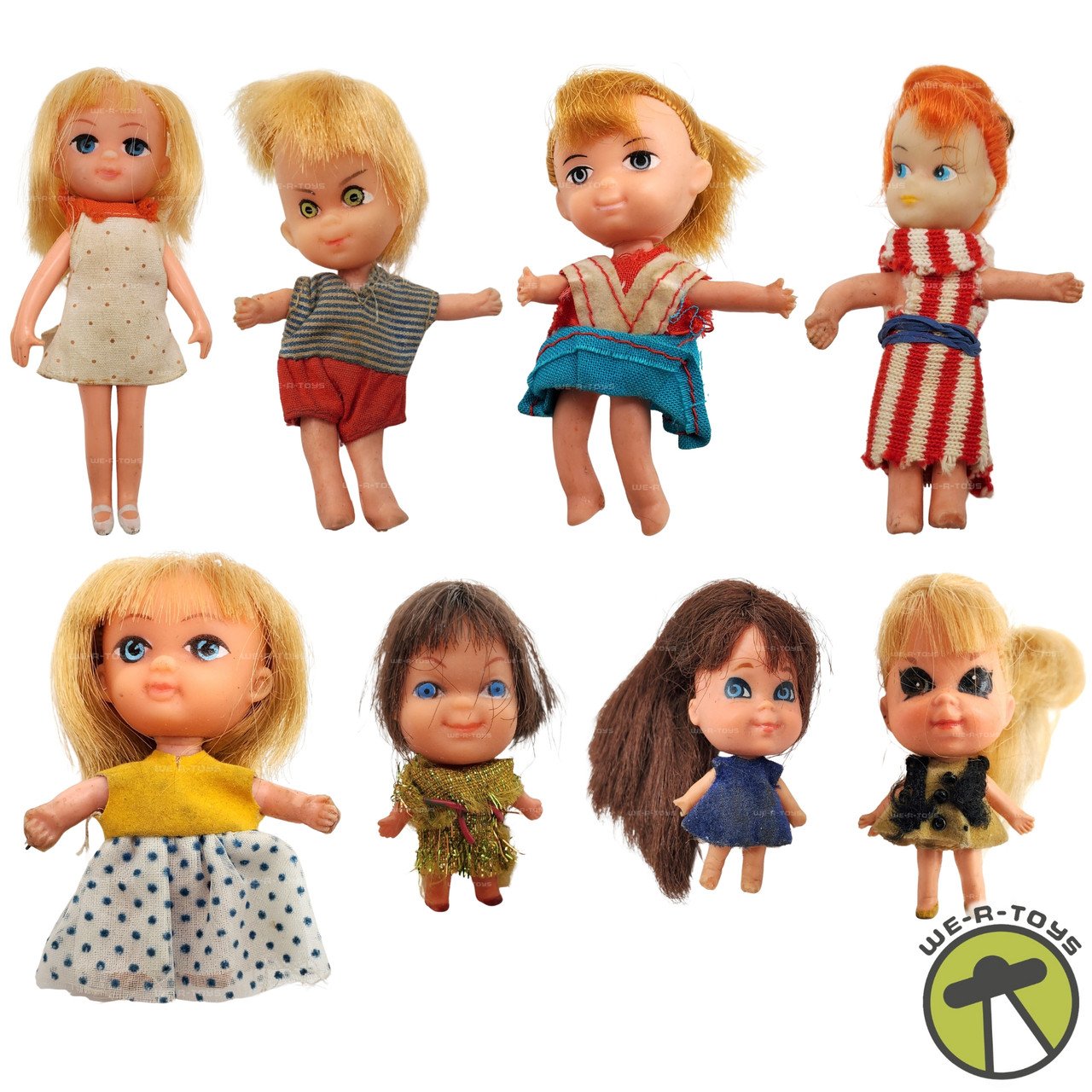 Vintage 1960s Dolls Lot of 8 Flora Dora, Liddle Kiddles, and More