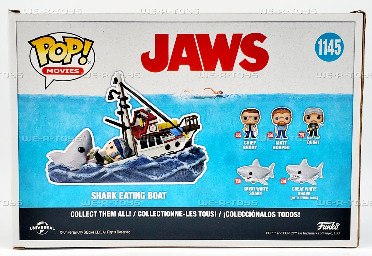 Funko POP Movies Jaws Shark Eating Boat 1145 Movie Moment