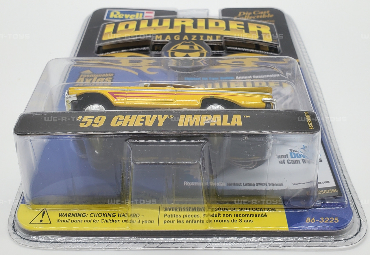 Revell Lowrider Magazine Issue 187 Yellow '59 Chevy Impala Die