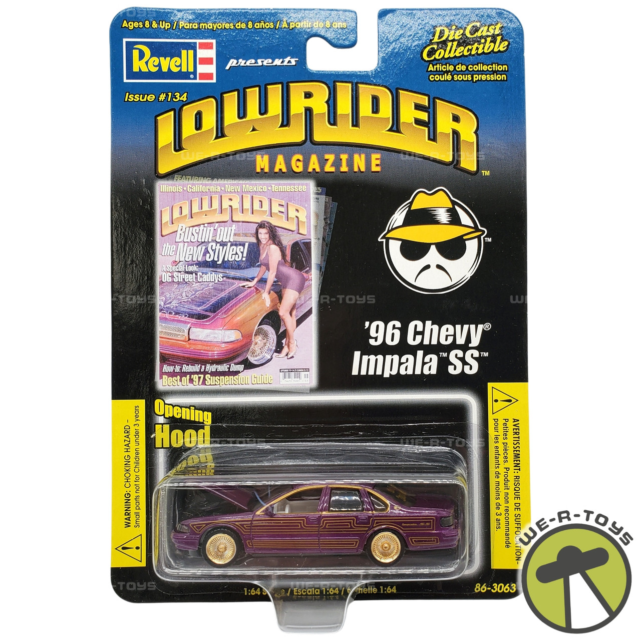 Revell Lowrider Magazine Issue 134 Purple '96 Chevy Impala Die