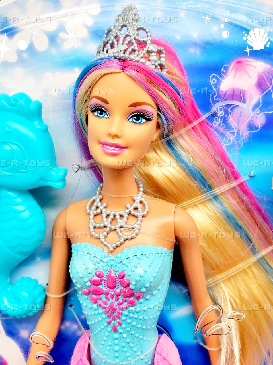 Mermaid Tale Barbie With Red Hair And Purple Streak Clearance