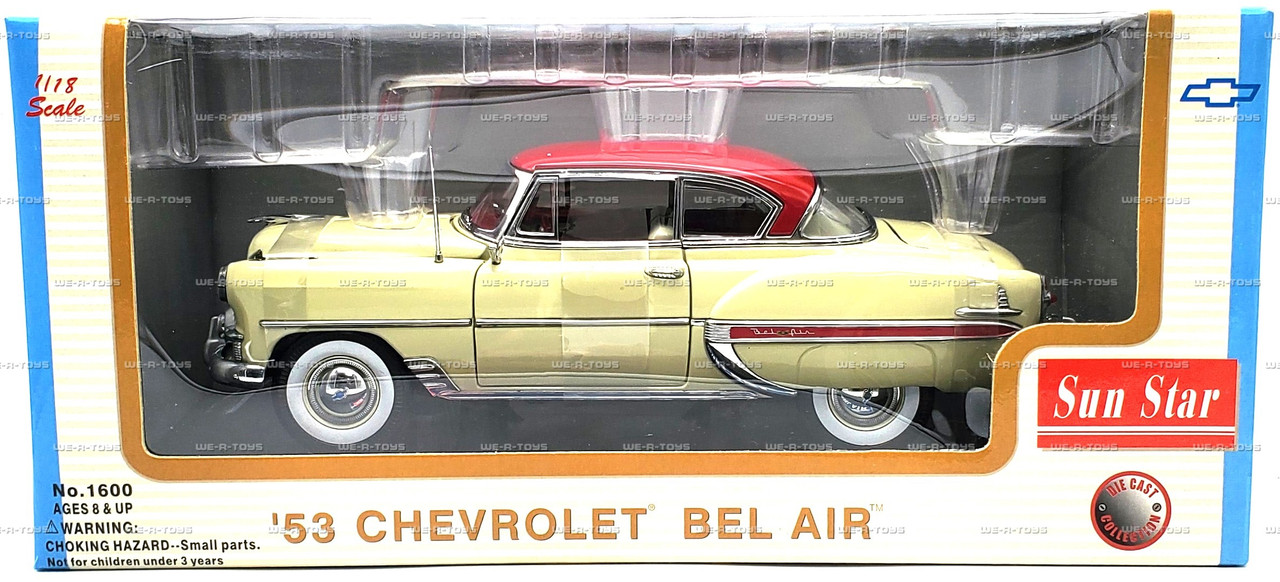 Chevrolet 53 Bel Air Classic Model Metal Die-Cast Red Top