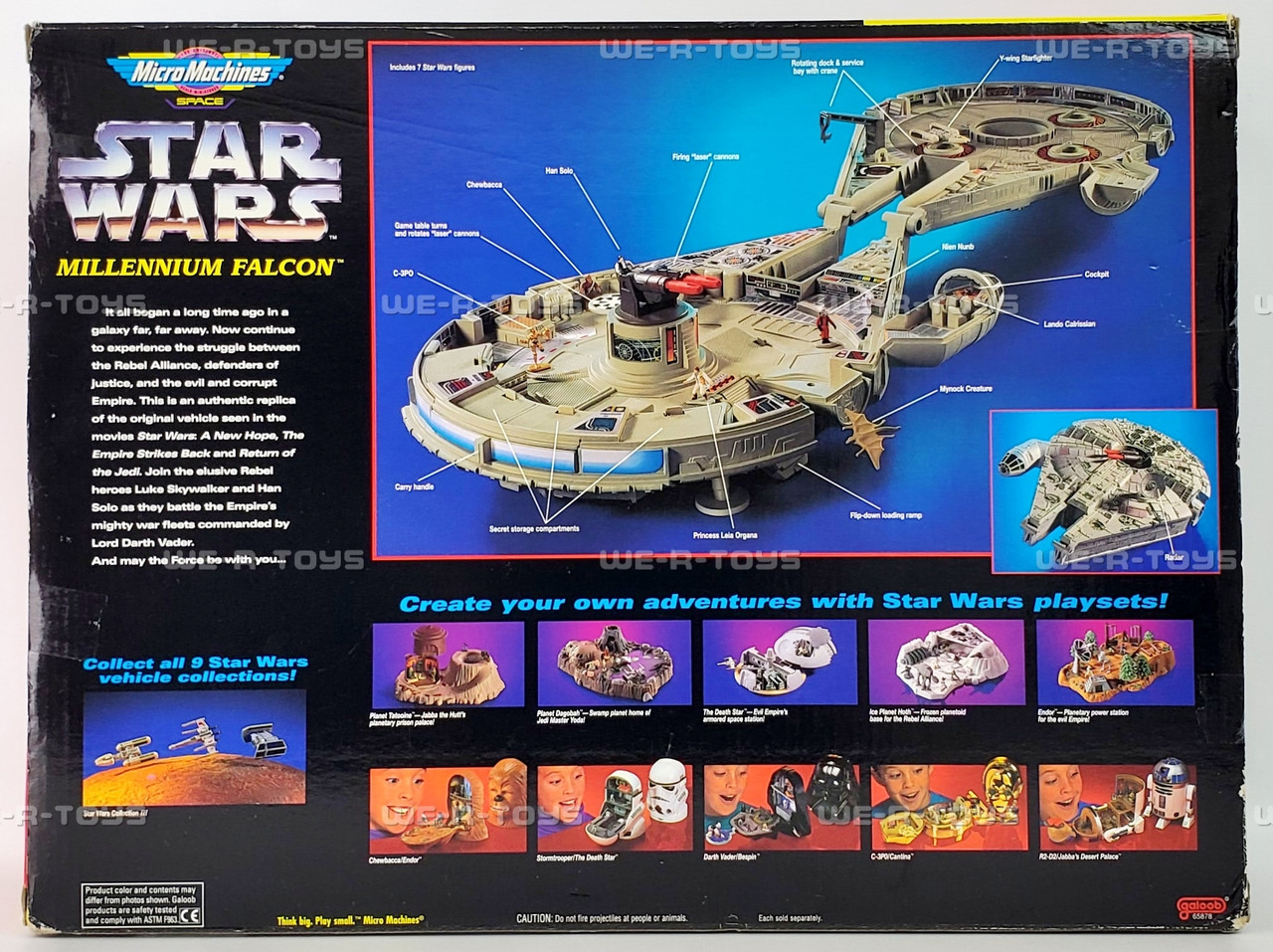Star Wars Micro Machines Millennium Falcon Figure Toy Set Galoob