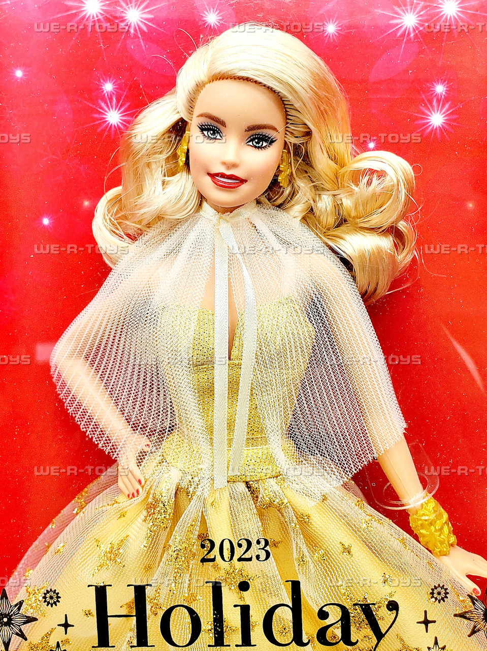 Barbie Signature 2023 Holiday Doll with Blonde Hair and Golden