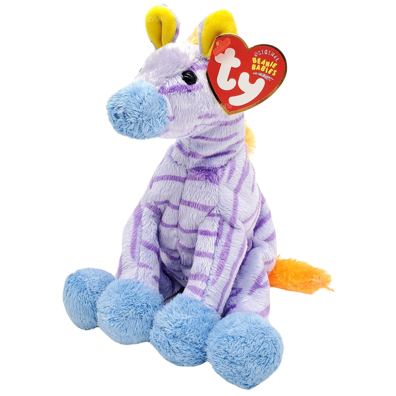 Ty Beanie Babies Vegas the Zebra Purple Plush 2003 Greatest Show