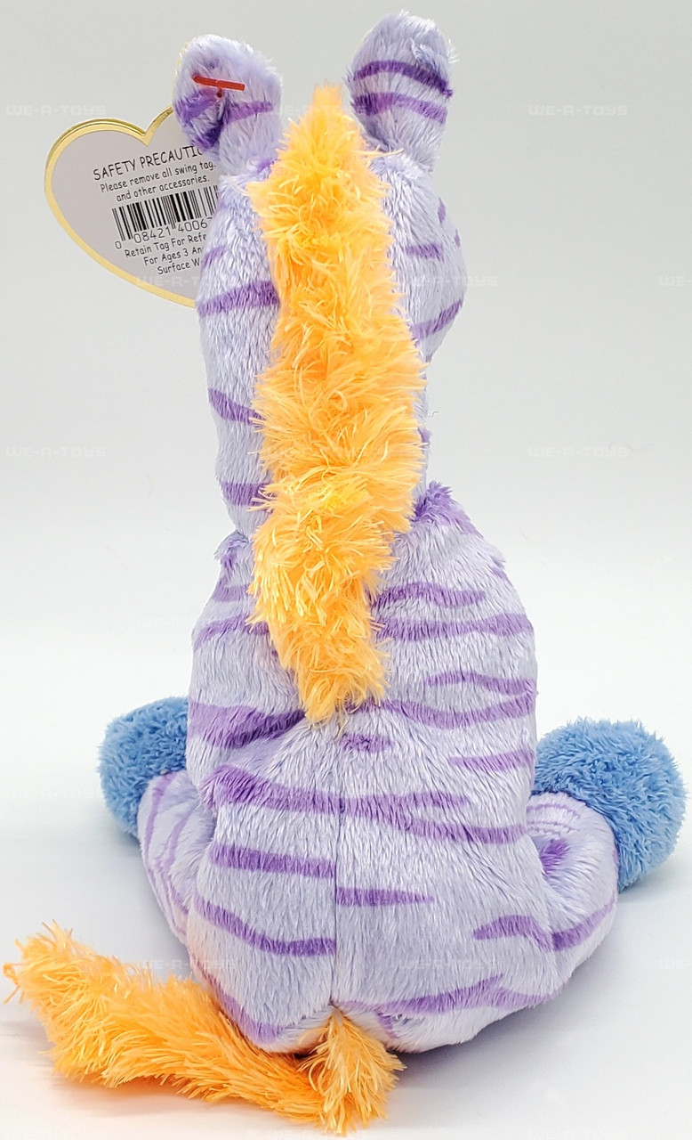 Ty Beanie Babies Vegas the Zebra Purple Plush 2003 Greatest Show