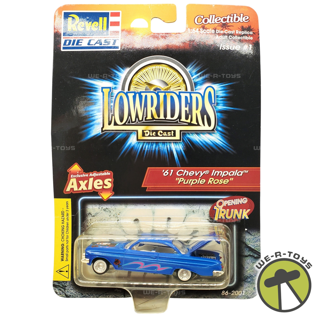 Revell Lowriders Issue 1 Purple Rose '61 Chevy Impala Die-Cast Car