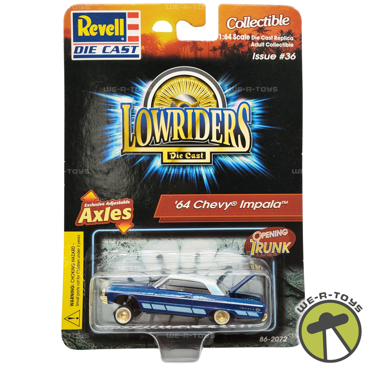 Revell Lowriders Issue 36 Blue '64 Chevy Impala Die-Cast Car NEW