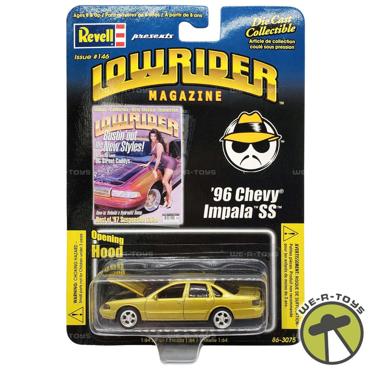 Revell Lowrider Magazine Issue 146 Gold '96 Chevy Impala SS Die
