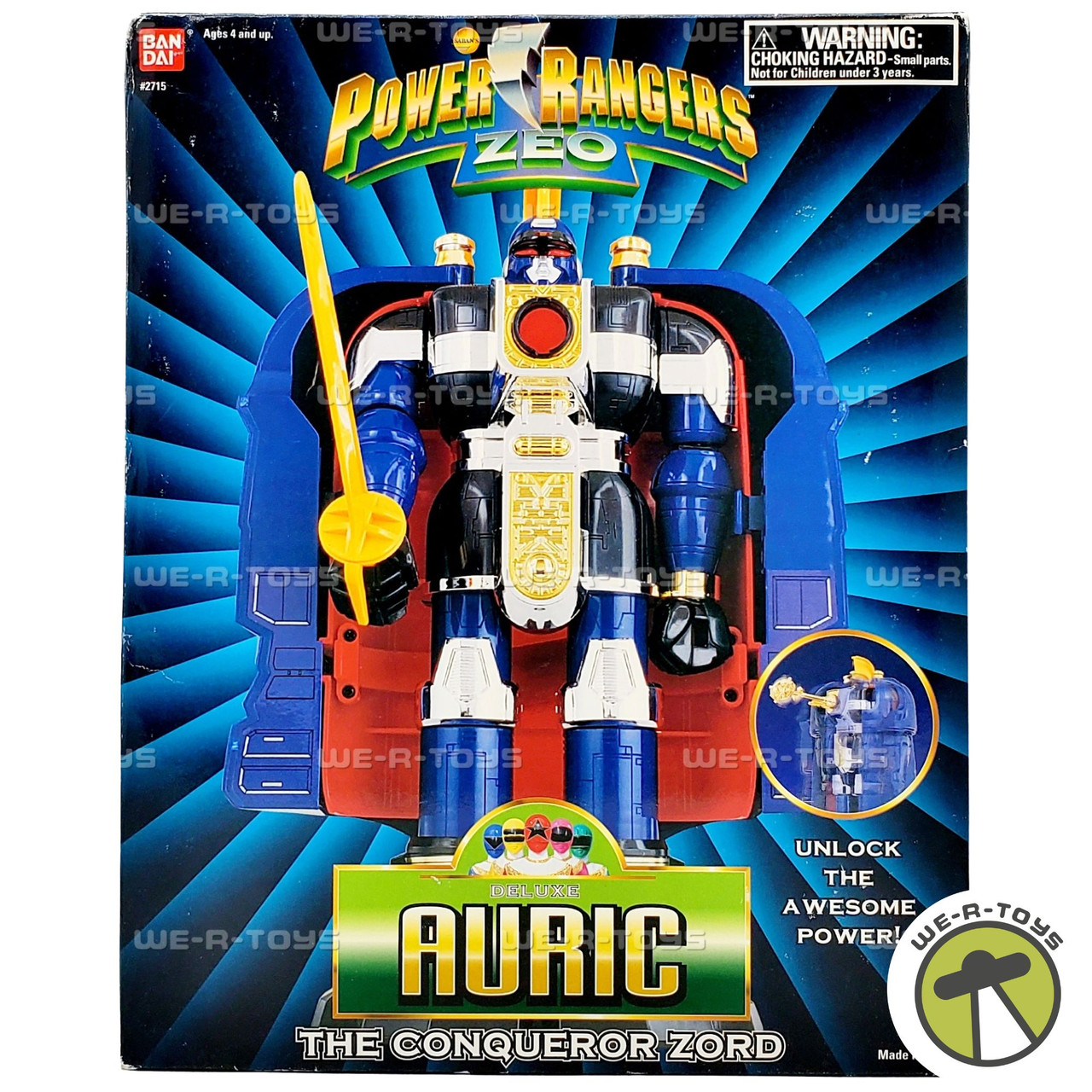 Power Rangers Zeo Deluxe Auric The Conqueror Zord Figure 1995
