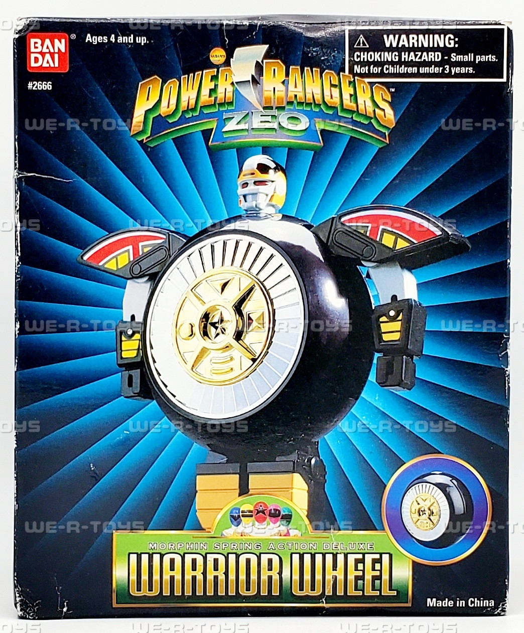 Power Rangers Zeo Warrior Wheel Morphin Spring Action Deluxe