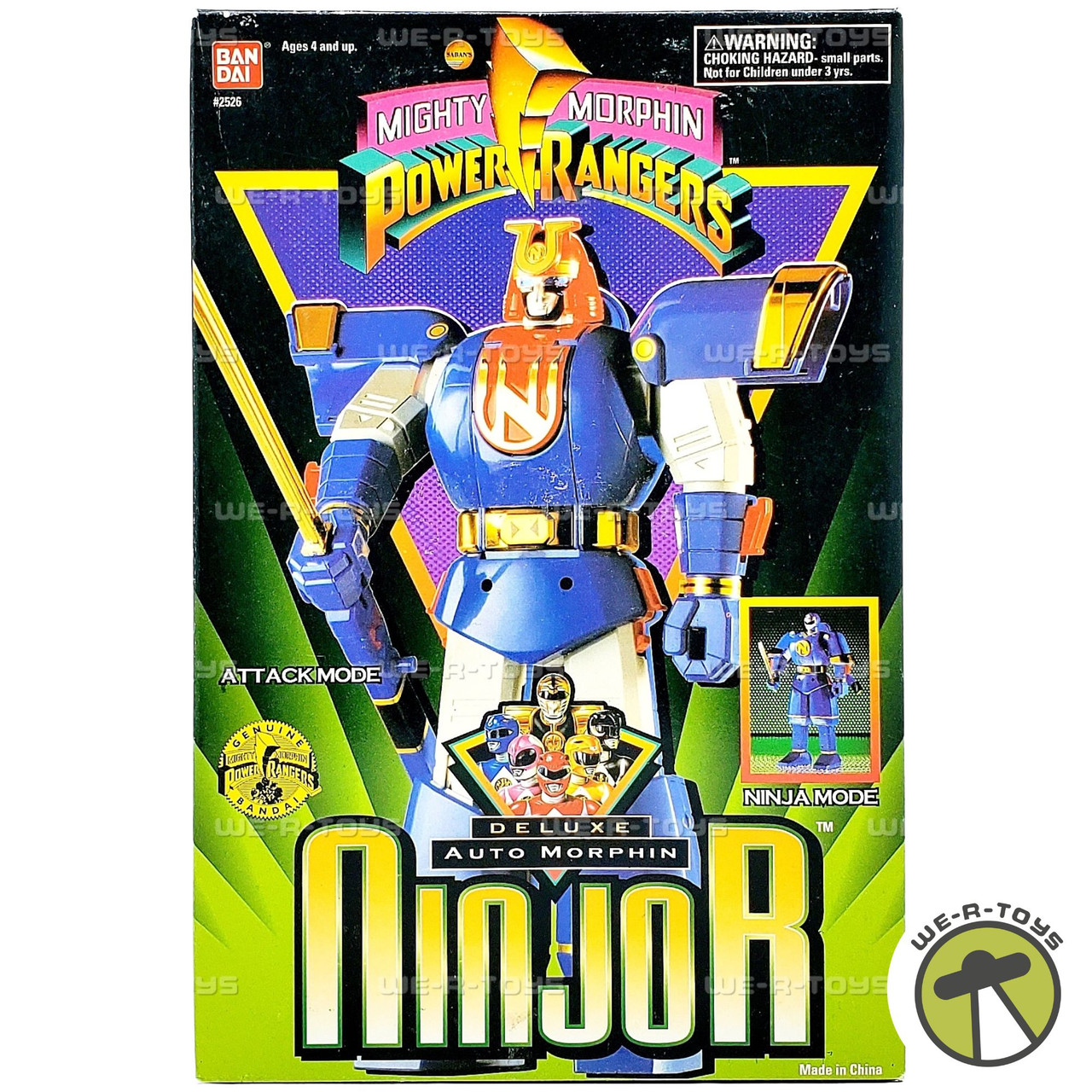 Mighty Morphin Power Rangers Deluxe Auto Morphin Ninjor Figure