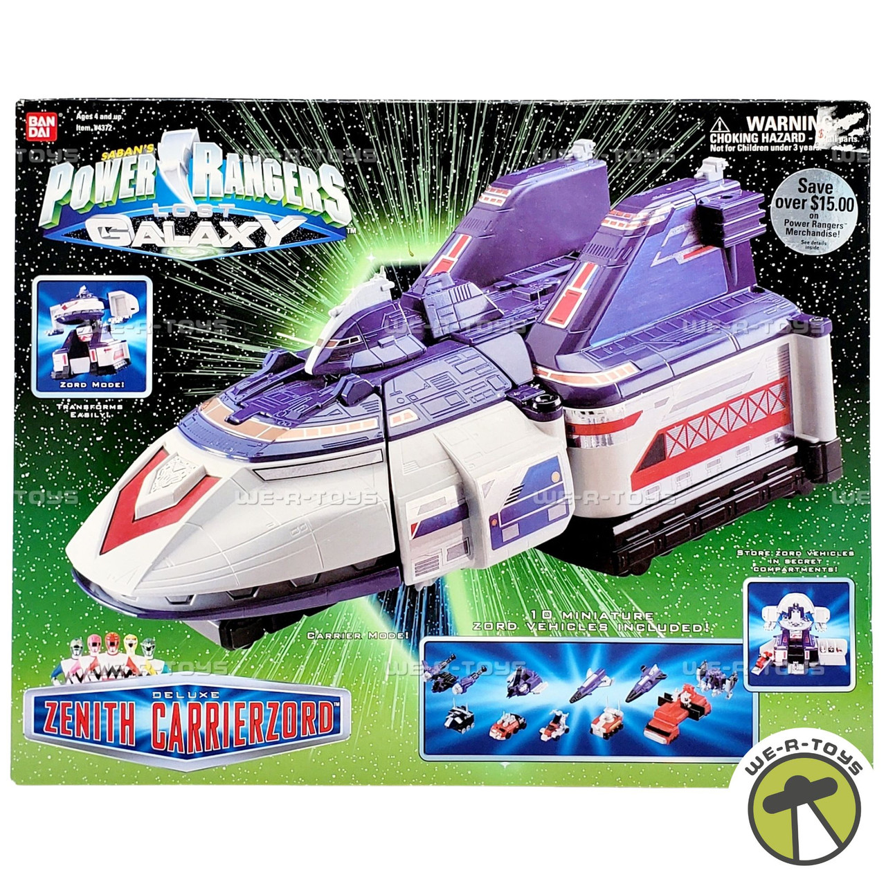 Power Ranger's Lost Galaxy Deluxe Zenith Carrierzord Action Figure