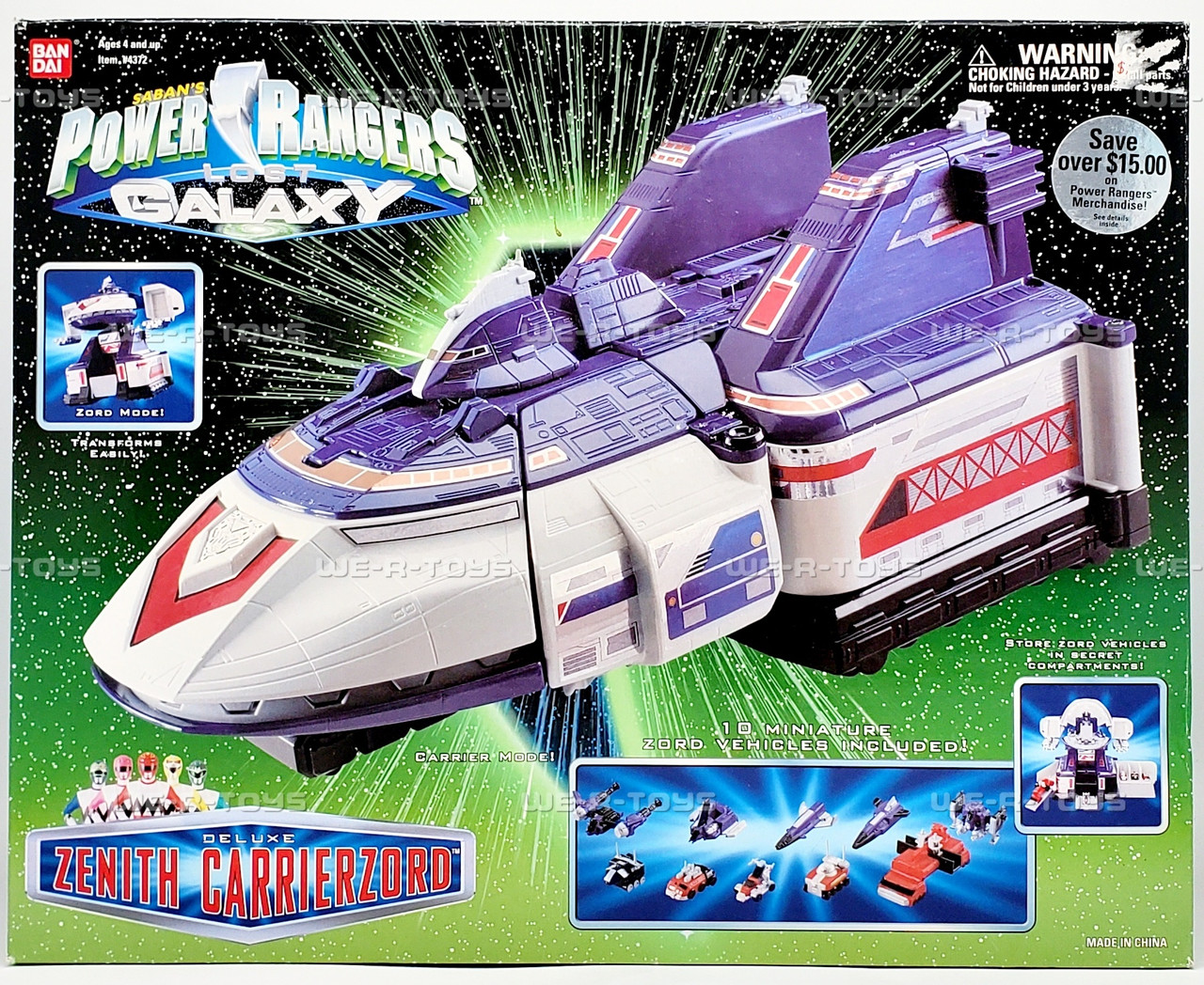 Power Ranger's Lost Galaxy Deluxe Zenith Carrierzord Action Figure