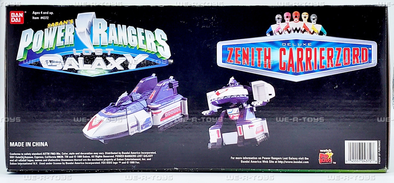 Power Ranger's Lost Galaxy Deluxe Zenith Carrierzord Action Figure