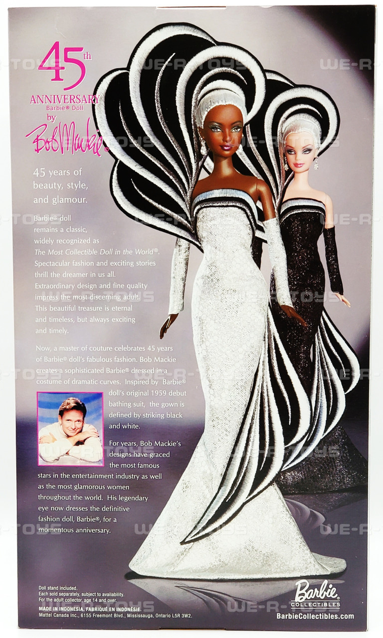 Barbie 45th Anniversary Doll By Bob Mackie African American