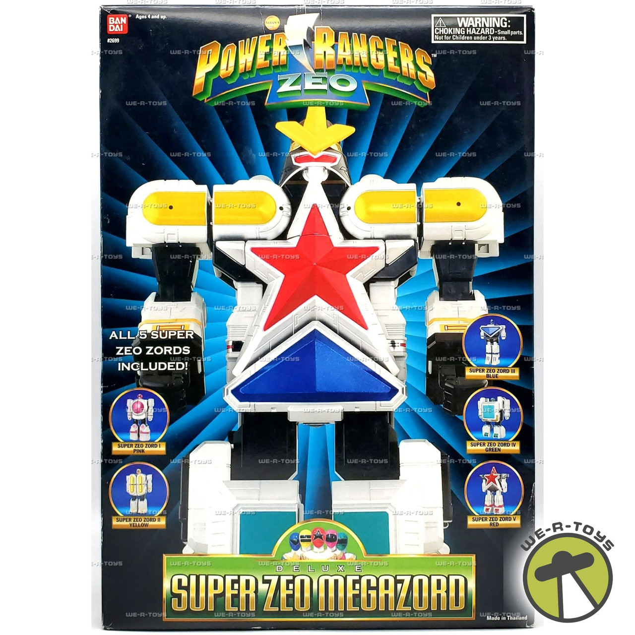 Saban's Power Rangers Zeo Deluxe Super Zeo Megazord Figure 1995