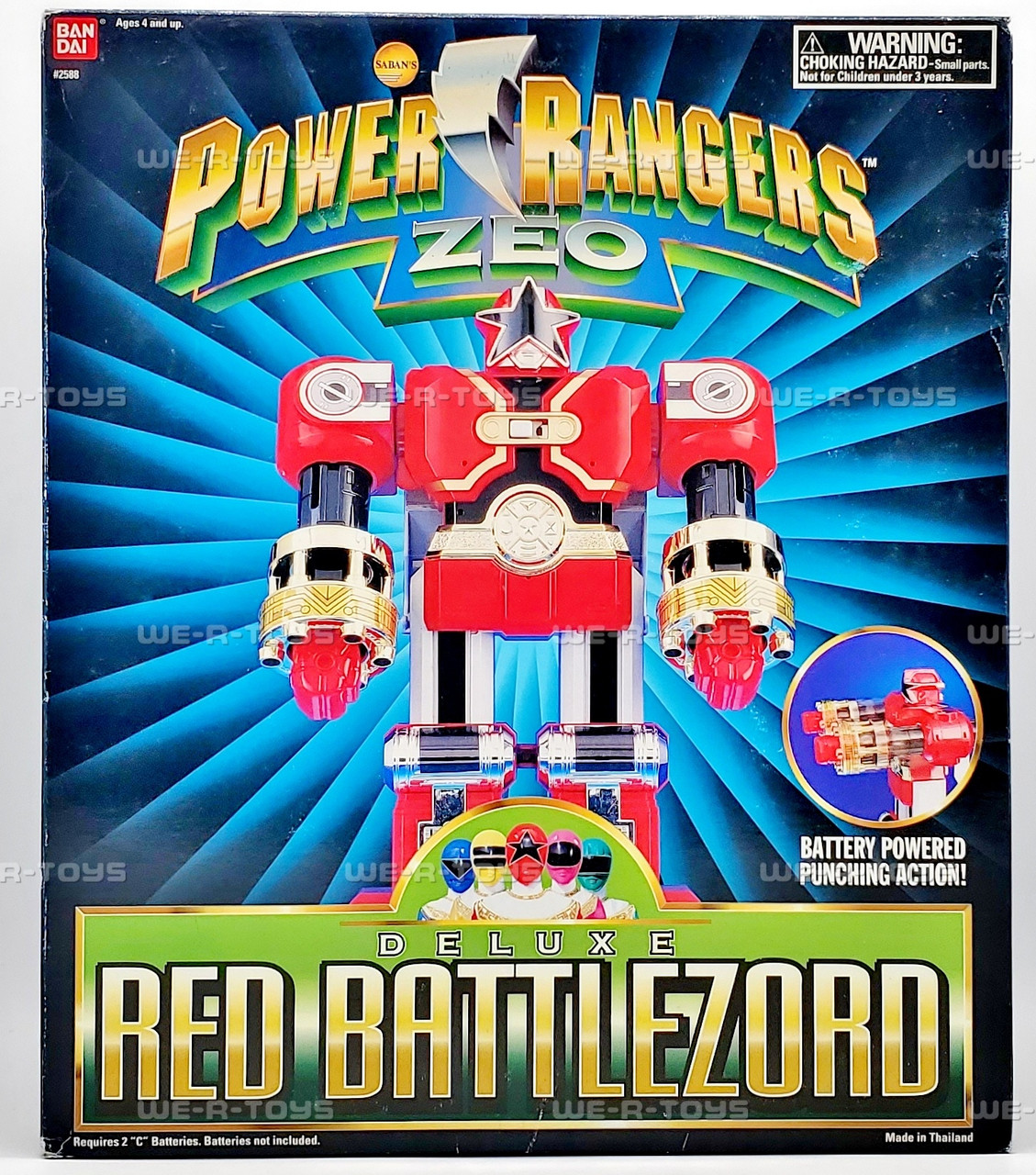 Power Rangers Zeo Deluxe Red Battlezord Action Figure 1996 Bandai