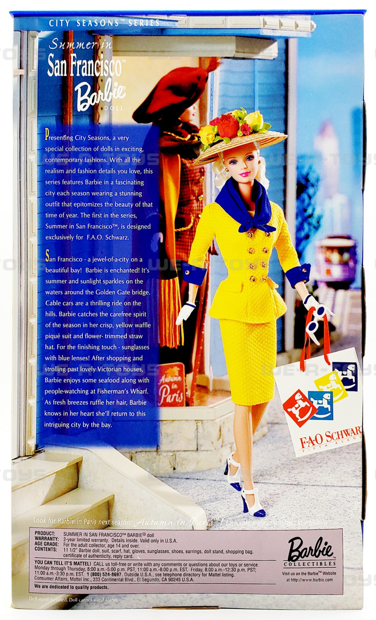 Summer in San Francisco Barbie Doll City Seasons Collection 1998