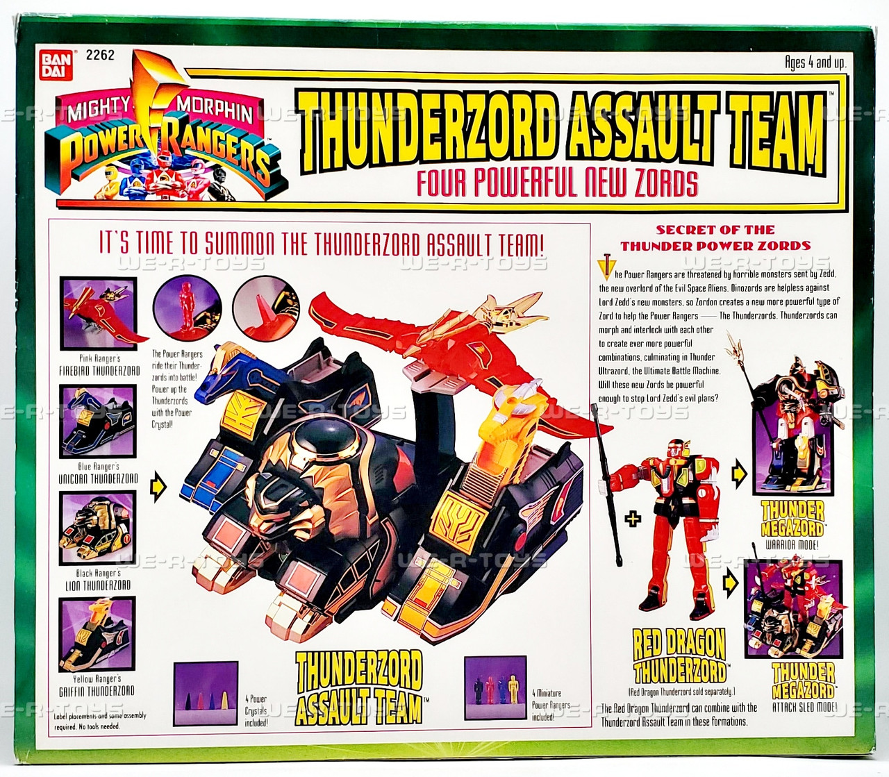 Mighty Morphin Power Rangers Thunderzord Assualt System Playset