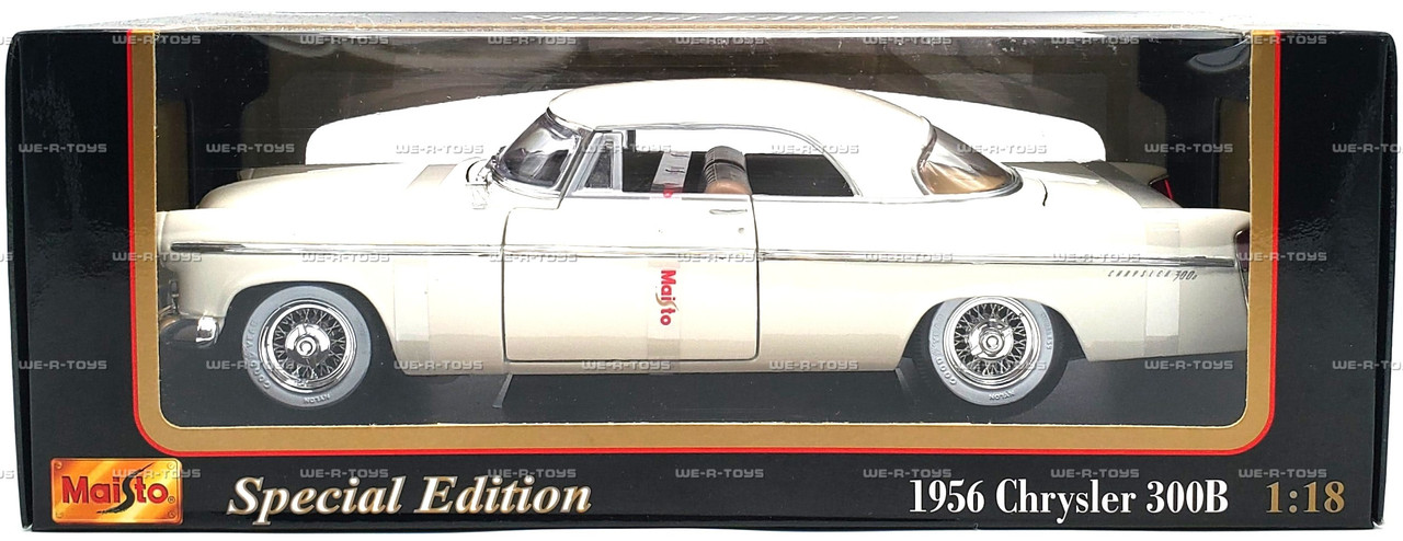 Maisto 1956 Chrysler 300B White 1:18 Scale Special Edition Vehicle