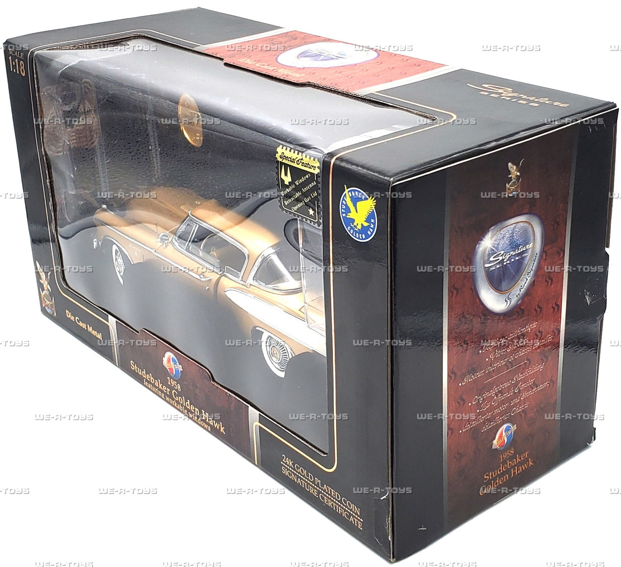 Road Signature Die Cast 1958 Studebaker Golden Hawk with 24k