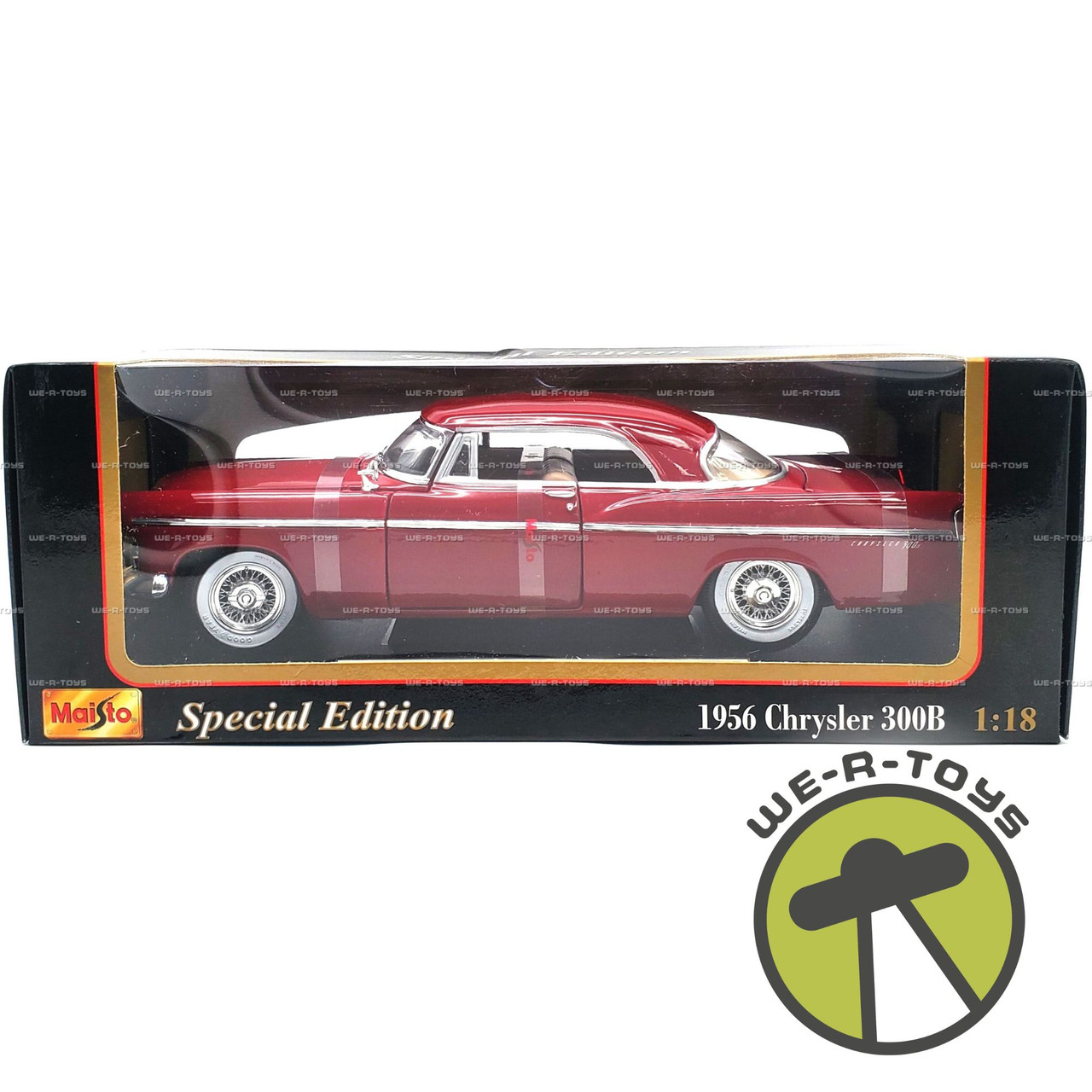 Maisto 1956 Chrysler 300B Red 1:18 Scale Special Edition