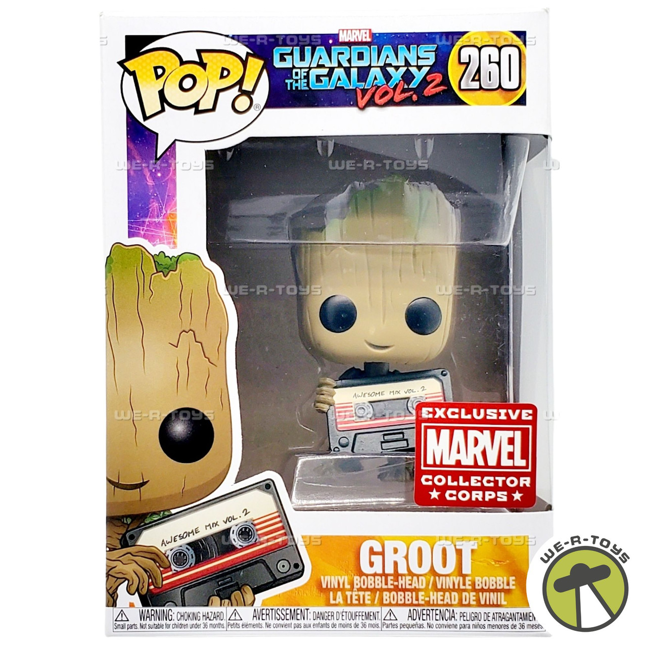 Funko Marvel Guardians Of The Galaxy Vol.2 Groot with Mix Tape 260