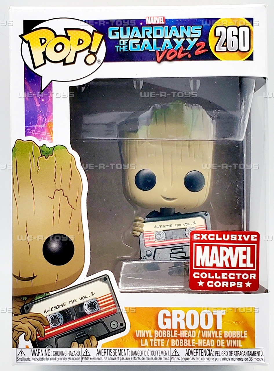 Funko Marvel Guardians Of The Galaxy Vol.2 Groot with Mix Tape 260