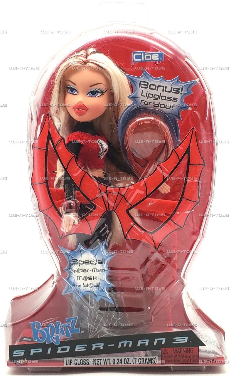 Bratz Marvel Spider-Man 3 Cloe Doll with Lip Gloss & Mask 2006 MGA