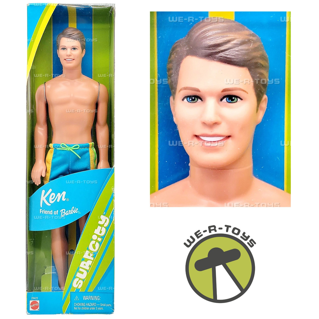 Surf City Ken Doll Friend of Barbie 2000 Mattel 28422 - We-R-Toys