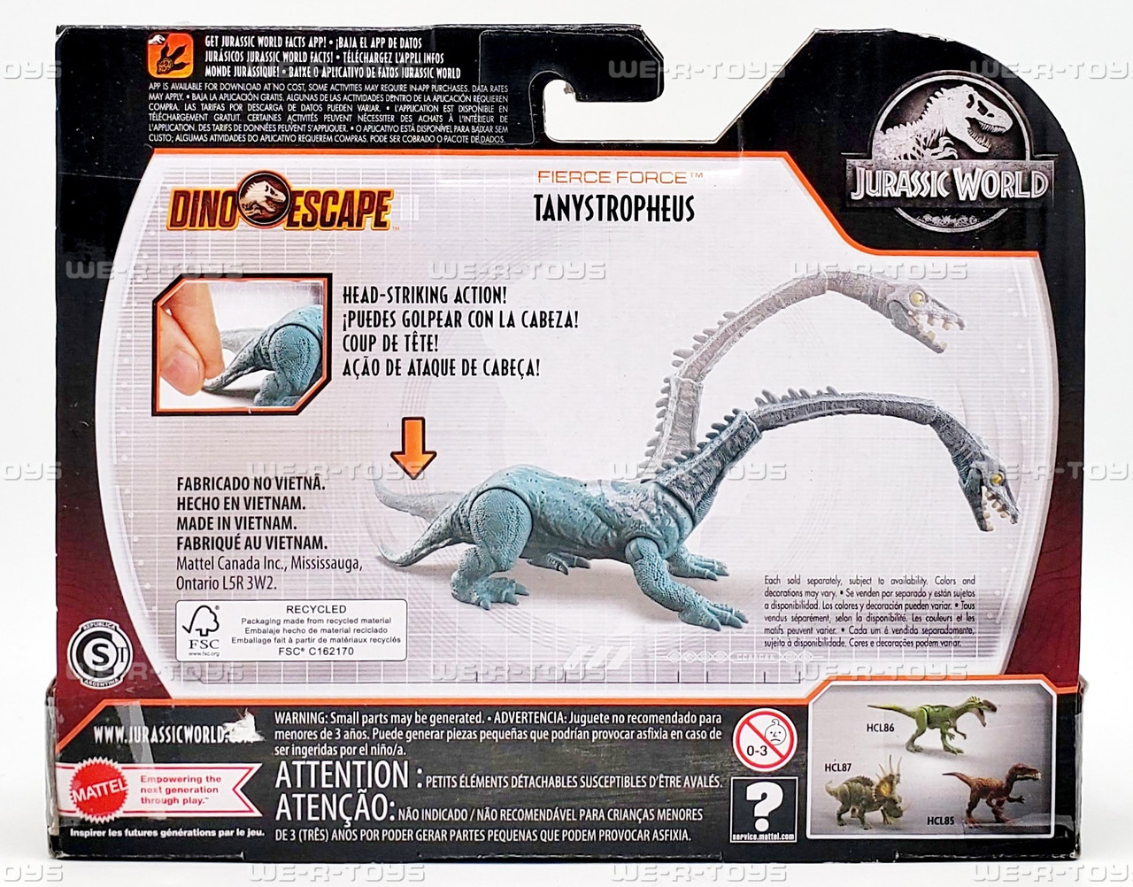 Jurassic World Dino Escape Fierce Force Tanystropheous