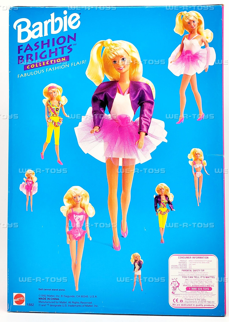 Barbie Fashion Brights Doll Limited Edition 1992 Mattel 1882 - We