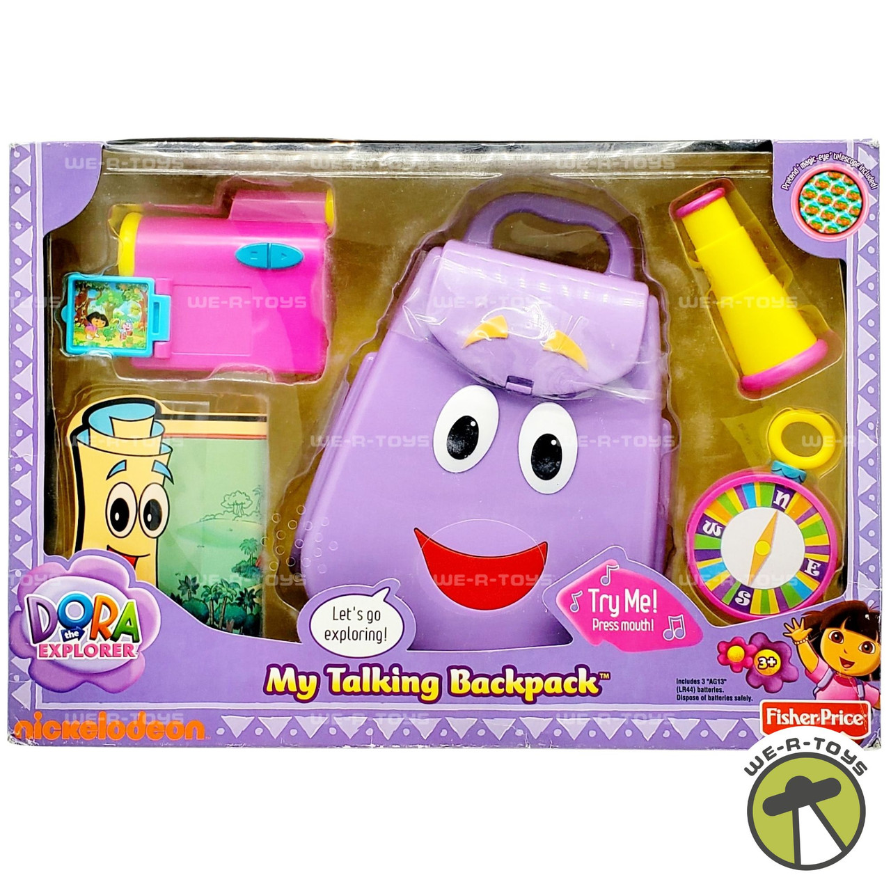 Nickelodeon Dora The Explorer My Talking Backpack Playset Fisher