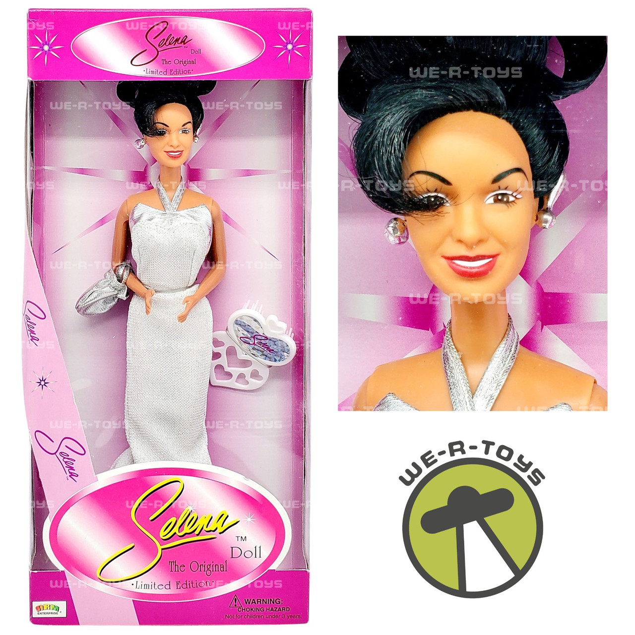 Selena Quintanilla Perez The Original Doll White Silver Dress ARM