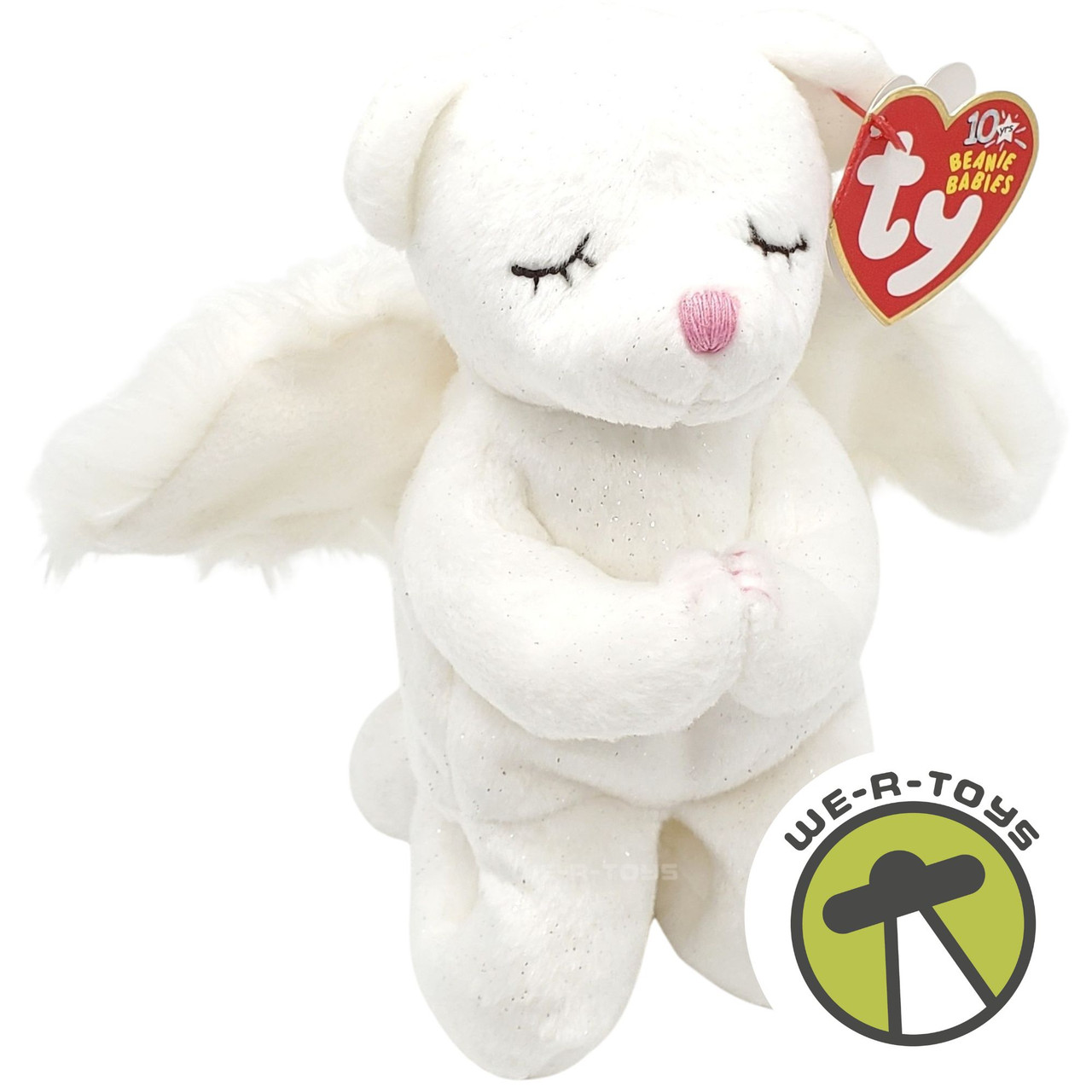 Ty Beanie Babies Blessed the Angel Bear Praying Plush 2003 - We-R-Toys
