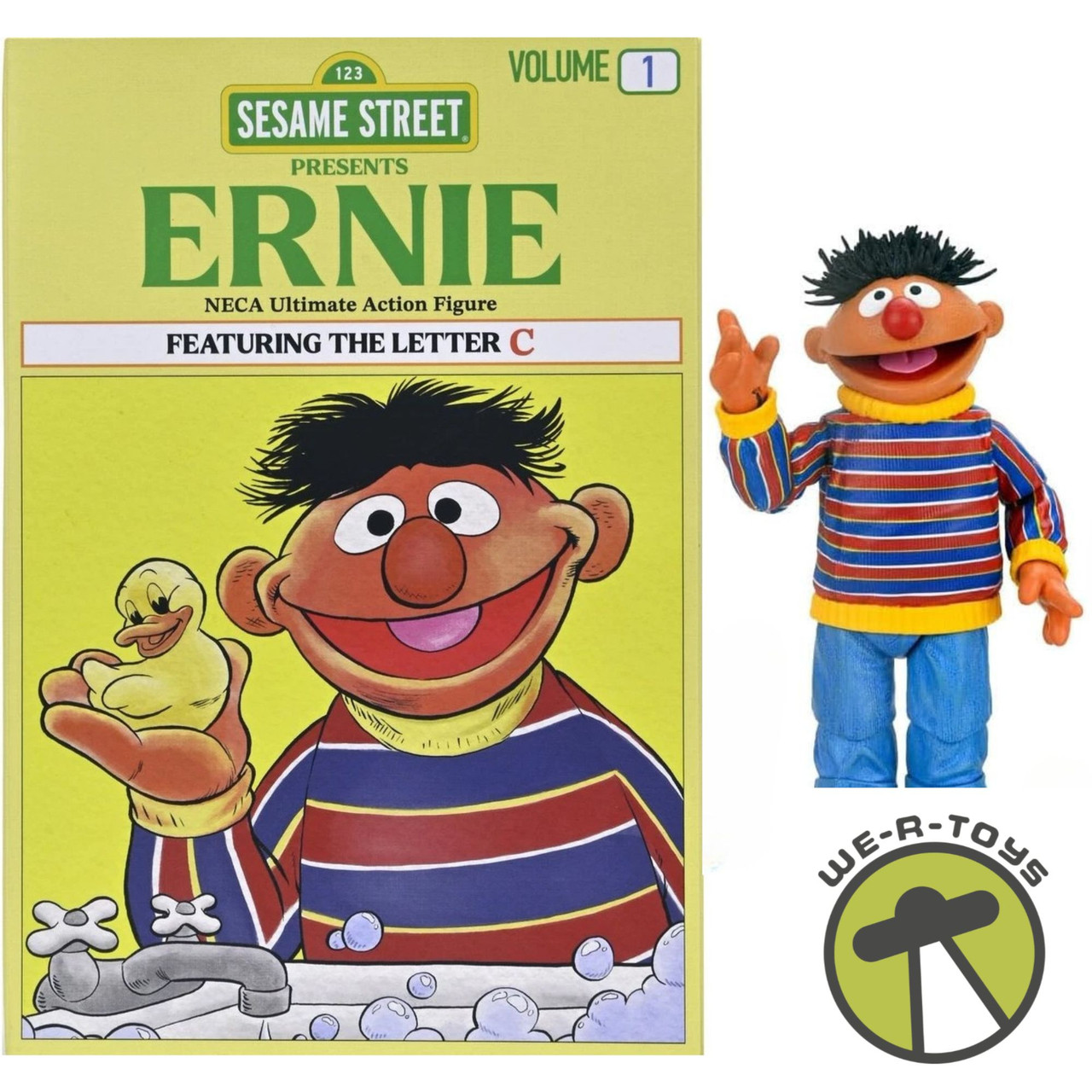 Sesame Street Ernie Ultimate Action Figure 7-Inch NECA - We-R-Toys