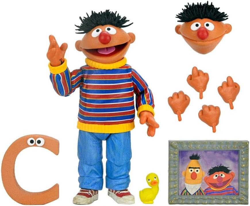 Sesame Street Ernie Ultimate Action Figure 7-Inch NECA - We-R-Toys